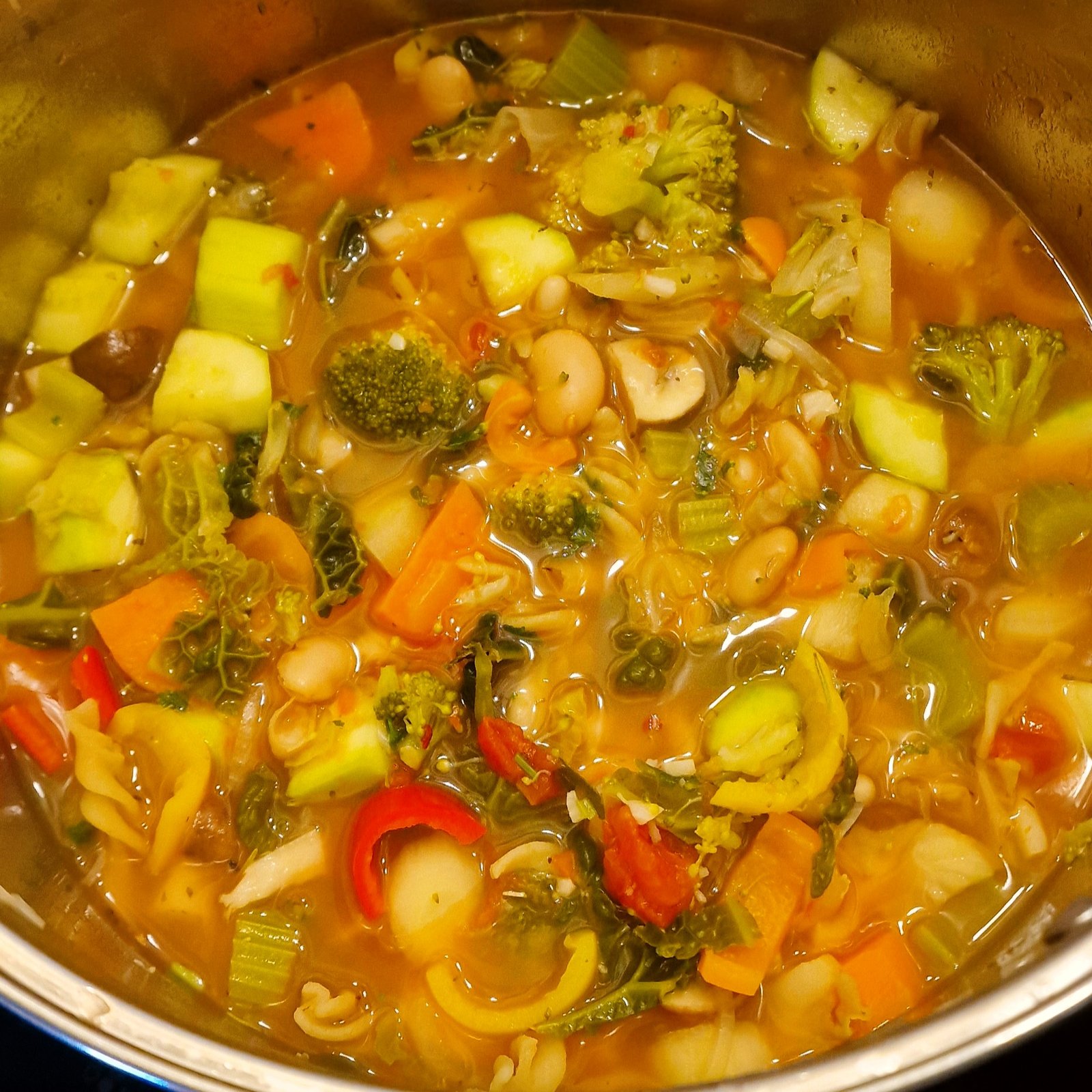 Hearty minestrone soup