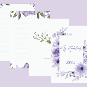 Purple notebook preview