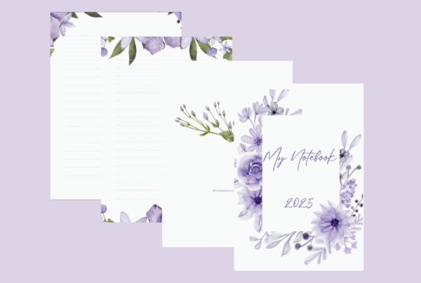 Purple notebook preview